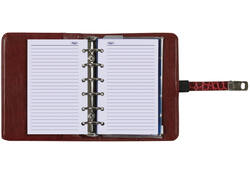 Organizer Kalpa Pocket inclusief agenda 2024-2025 7dagen/2pagina's croco mulberry