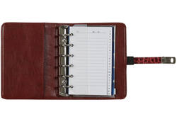 Organizer Kalpa Pocket inclusief agenda 2024-2025 7dagen/2pagina's croco mulberry