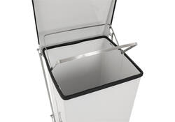 Afvalbak Vepa Bins pedaalemmer Industrieel 45 liter wit