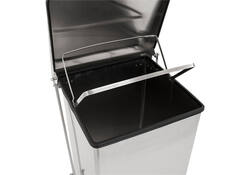 Afvalbak Vepa Bins pedaalemmer Industrieel 45 liter mat RVS