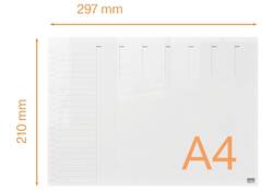 Weekplanner Nobo transparant acryl A4