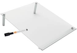 Notitiebord Nobo transparant acryl schuin A4