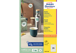 Etiket Avery Zweckform L3415 rond 40mm wit