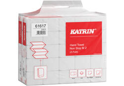 Handdoek Katrin Z-vouw 2-laags wit 240x203mm 25x160st