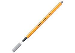 Fineliner STABILO point 88/95 fijn middelkoud grijs