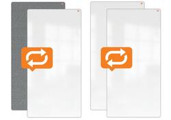 White- en Memobord systeem Nobo Move & Meet 1800x900mm