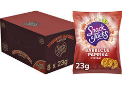 Mini rijstwafels Snack-a-Jacks barbeque paprika