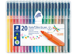 Kleurstift Staedtler 323 Triplus color à 20 kleuren