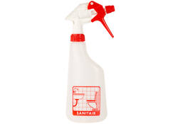 Sproeiflacon Cleaninq 600ml leeg met logo sanitair