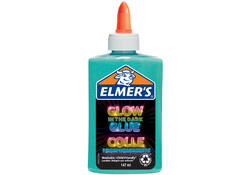 Kinderlijm Elmer's glow in the dark blauw