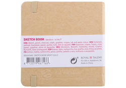 Schetsboek Talens Art Creation kraft 12x12cm 140gr 80vel