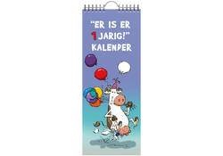 Verjaardagskalender Lannoo Ritstier 130x325 blauw