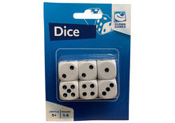 Dobbelstenen Clown Games blister à 6 stuks