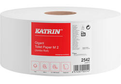 Toiletpapier Katrin Jumbo 2-laags wit 1200vel