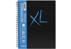 Schetsboek Canson Mix Media XL A5 60v 160gr spiraal
