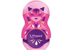 Puntenslijper Maped Mini Cute Loopy 1gaats met gum display á 24 stuks assorti