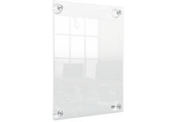 Infobord Nobo Premium Plus A4 acryl wand verplaatsbaar