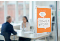 Infobord Nobo Premium Plus A4 acryl wand verplaatsbaar