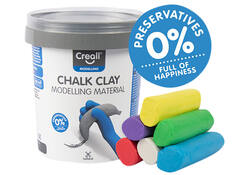 Stoepkrijtklei Creall 6 stuks 6 kleuren à 125 gram