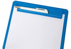 Klembord MAULgo uni recycled A4 staand blauw