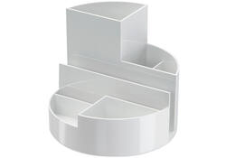 Pennenkoker MAULroundbox Blauwe Engel recycled 6 vaks wit