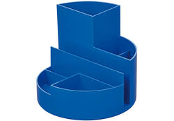 Pennenkoker MAUL roundbox Blauwe Engel recycled 6 vaks blauw