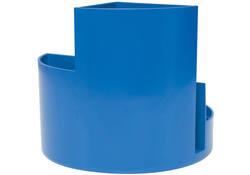 Pennenkoker MAUL roundbox Blauwe Engel recycled 6 vaks blauw