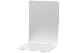 Boekensteun MAUL aluminium 16x15x21cm set 2 zilver