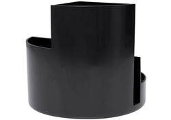 Pennenkoker MAULroundbox Blauwe Engel recycled 6 vaks zwart