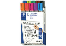 Viltstift Staedtler Lumocolor 351 whiteboard set à 10 stuks assorti