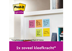 Memoblok Post-it 654 Super Sticky 76x76mm Soulful