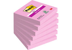Memoblok Post-it 654 Super Sticky 76x76mm roze