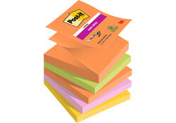 Memoblok Post-it Z-Notes R330 Super Sticky 76x76mm Boost