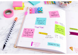Memoblok Post-it 654 76x76mm roze