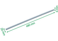 Mesgeleider voor rolsnijmachine Leitz Precision Office A3 2 stuks