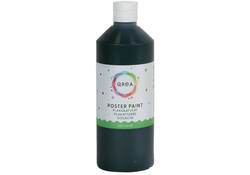 Plakkaatverf Qrea zwart 500ml