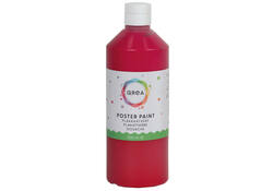 Plakkaatverf Qrea rood 500ml