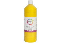 Plakkaatverf Qrea geel 1000ml