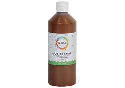 Plakkaatverf Qrea donkerbruin 500ml