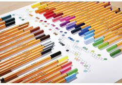 Fineliner STABILO point 88/66 Arty fijn assorti blik à 66 stuks