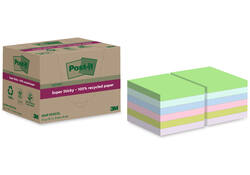 Memoblok Post-it 654 RSS12COL 76x76mm recycled colour notes pastel