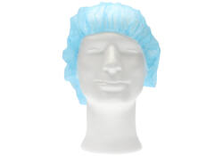 Haarnet CMT bouffant non-woven M 50cm PP blauw