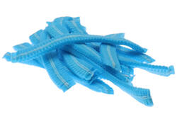 Haarnet CMT clip non-woven L 53cm met detectie strip PP blauw