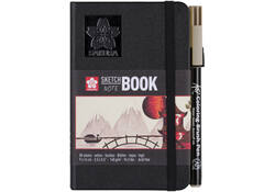 Schetsboek Sakura 9x14cm 140gr crème papier