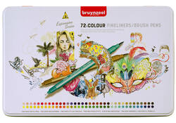 Fineliner Bruynzeel set á 72 kleuren assorti