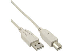 Kabel InLine USB-A USB-B 2.0 M 3 meter beige
