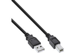 Kabel InLine USB-A USB-B 2.0 M 3 meter zwart