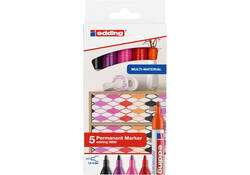 Viltstift edding 3000 rond 1.5-3mm set à 5 warme kleuren