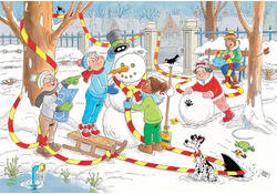 Puzzel Jan van Haasteren Junior 10 De sneeuwpop 150 stukjes
