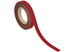 Magneetband MAUL beschrijf- wisbaar 10mx20mmx1mm rood